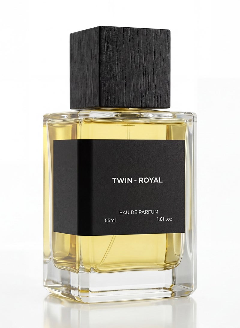 توين عطر رويال أو دو بارفان 55 مل، عطر فاخر للجنسين برائحة راقية تدوم طويلاً، مناسب للرجال والنساء، ومناسب للمناسبات الخاصة. - Image 1